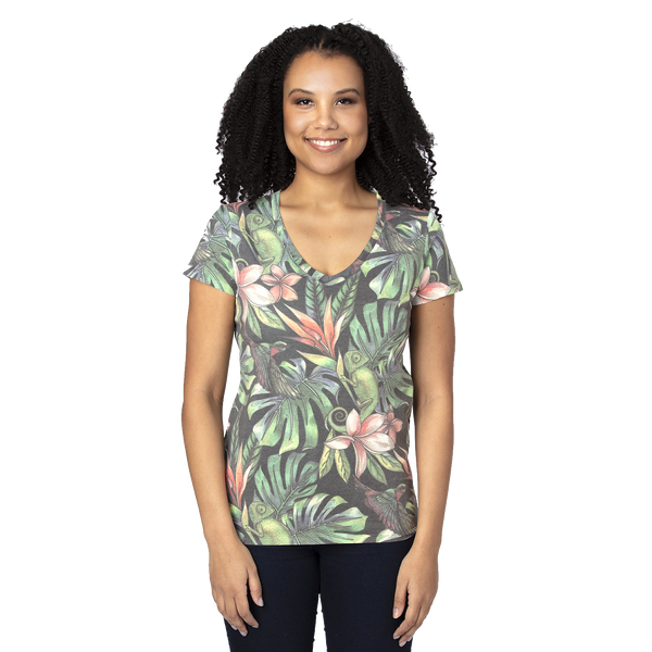 A1964W Ladies Ultimate V-Neck Tee