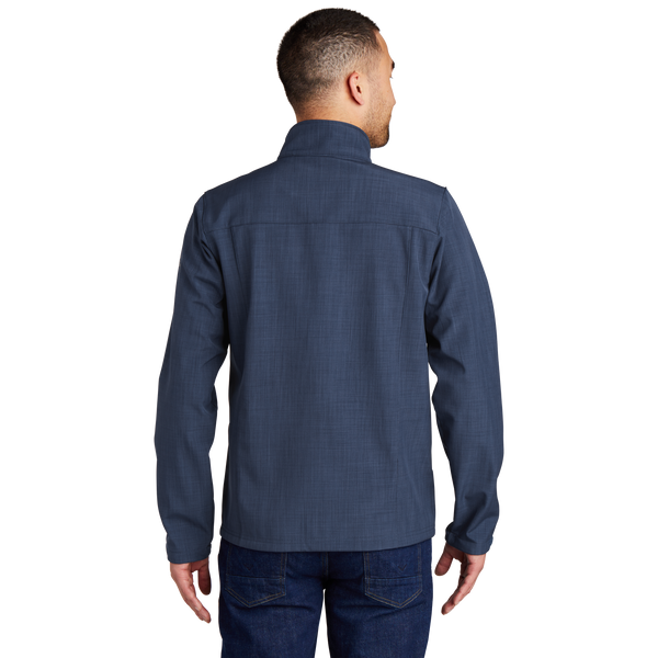 A1304 Mens Shaded Crosshatch Soft Shell Jacket