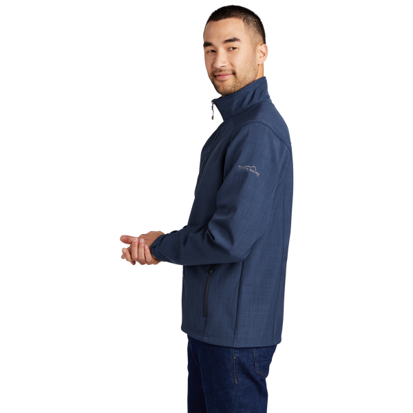 A1304 Mens Shaded Crosshatch Soft Shell Jacket