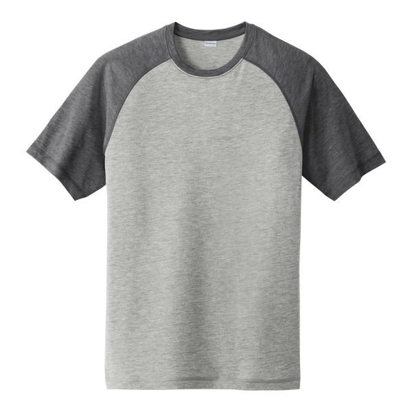 A1865M Mens Tri-Blend Wicking Raglan Tee