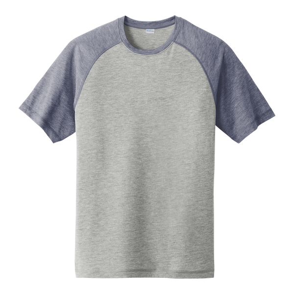 A1865M Mens Tri-Blend Wicking Raglan Tee