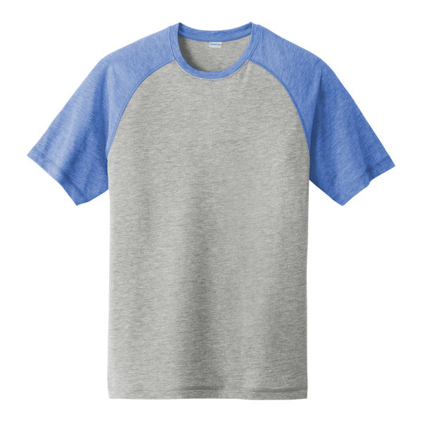 A1865M Mens Tri-Blend Wicking Raglan Tee
