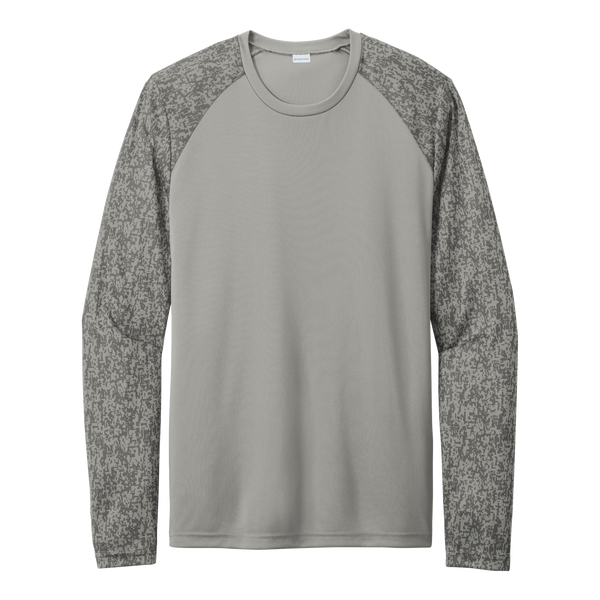 A2055 Mens Long Sleeve Digi Camo Tee