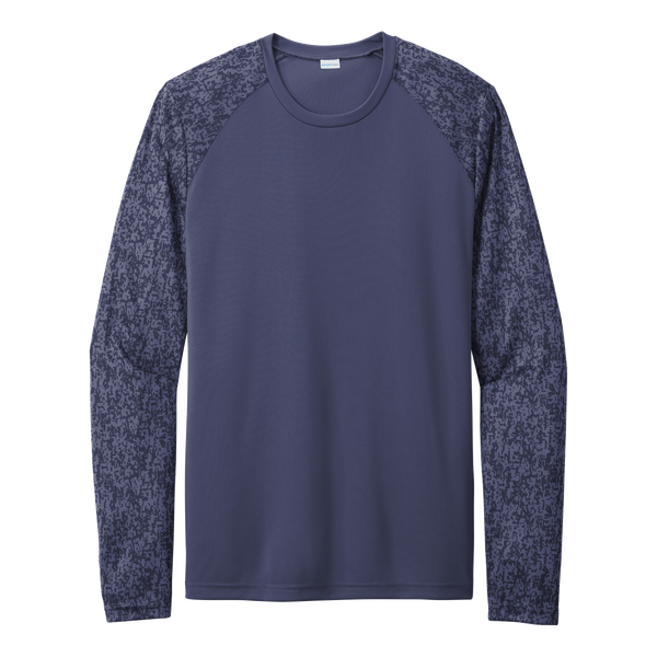 A2055 Mens Long Sleeve Digi Camo Tee