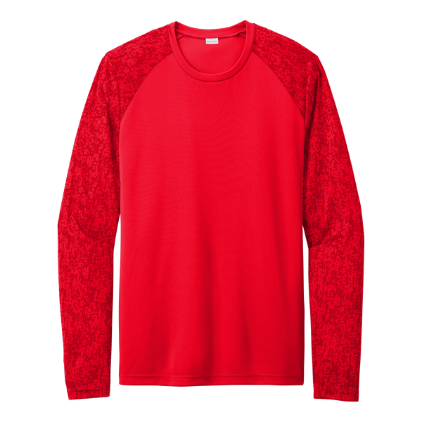 A2055 Mens Long Sleeve Digi Camo Tee