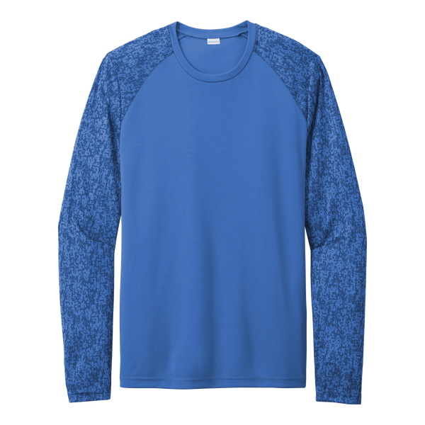 A2055 Mens Long Sleeve Digi Camo Tee