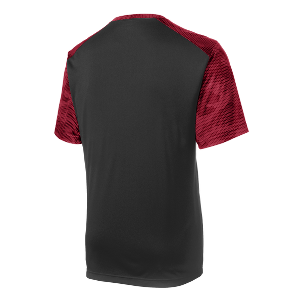 A1622M Mens Short Sleeve CamoHex Colorblock Tee