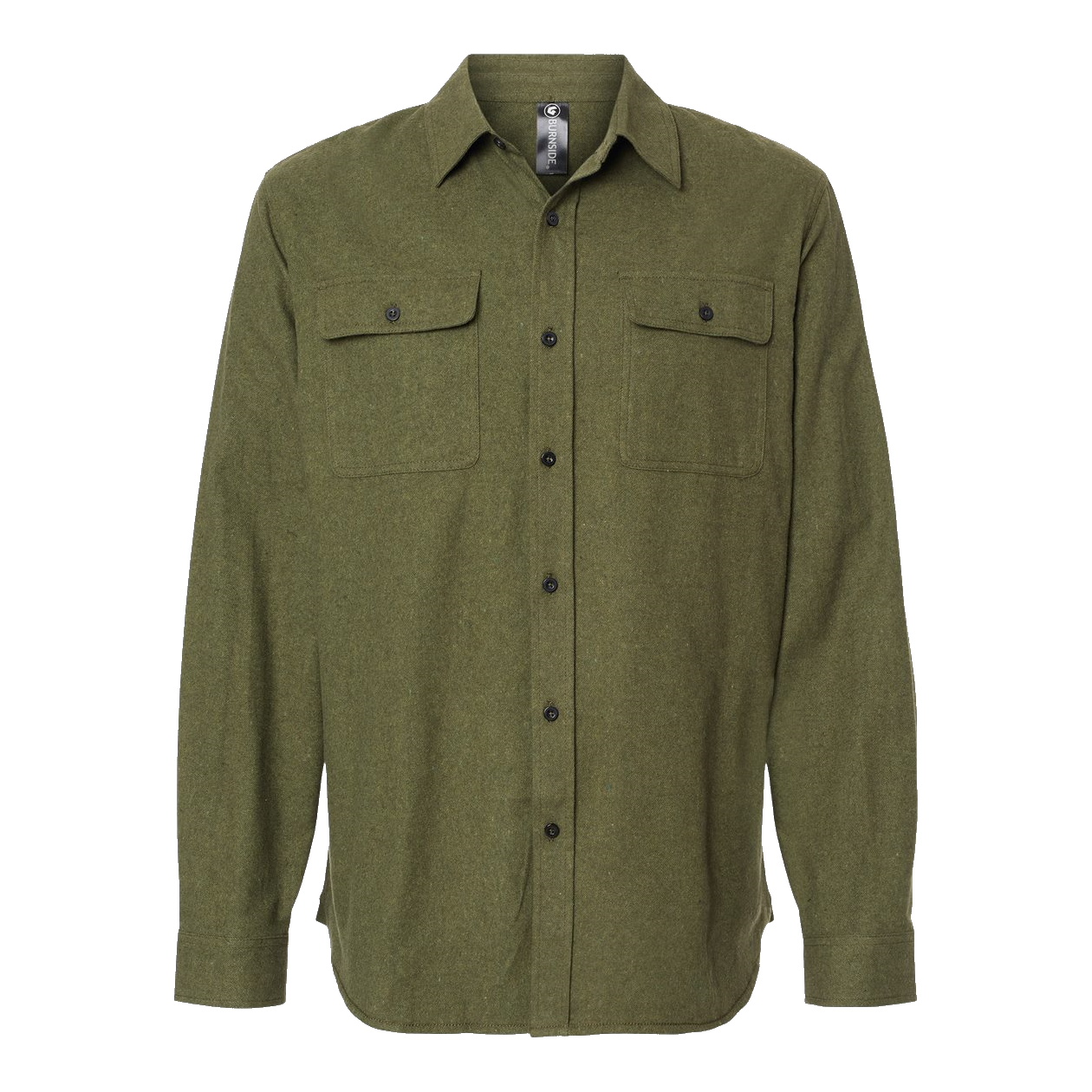 A1202M Mens Solid Flannel Shirt