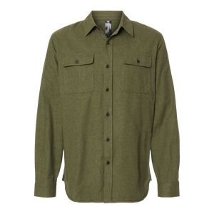 A1202M Mens Solid Flannel Shirt