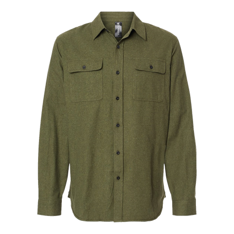 A1202M Mens Solid Flannel Shirt
