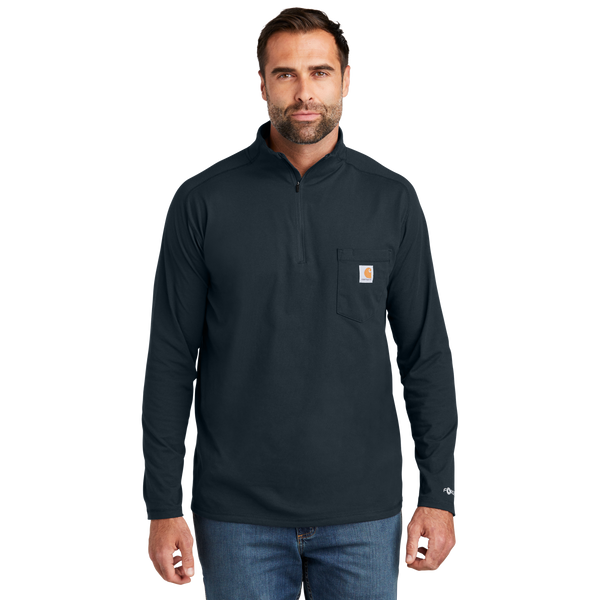 A2418 Force® 1/4-Zip Long Sleeve T-Shirt