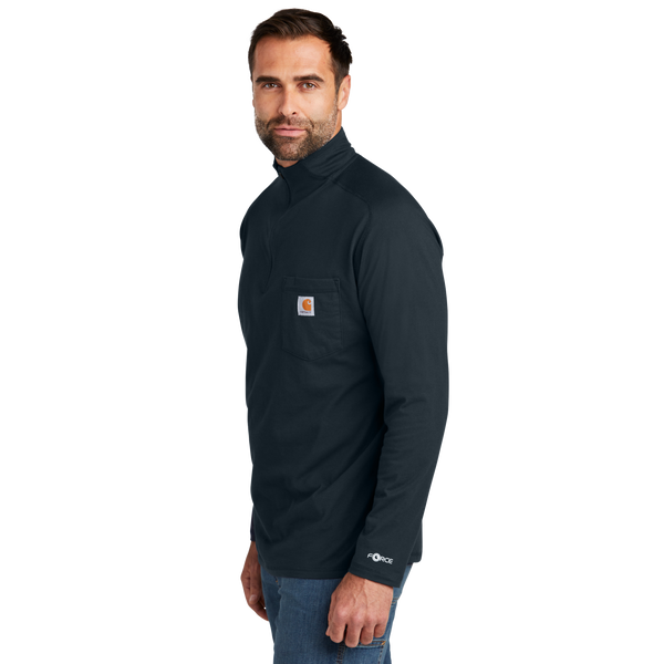 A2418 Force® 1/4-Zip Long Sleeve T-Shirt