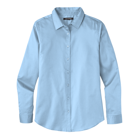 A2216W Ladies Long Sleeve SuperPro React Twill Shirt