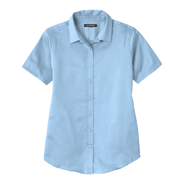 A2215W Ladies Short Sleeve SuperPro React Twill Shirt